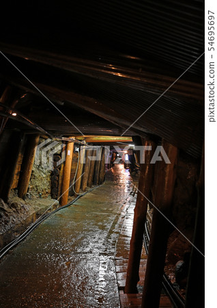 In the Ashio Copper Mine tunnel 54695697
