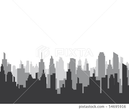 city skyline vector silhouette city skyline vector silhouette 54695916