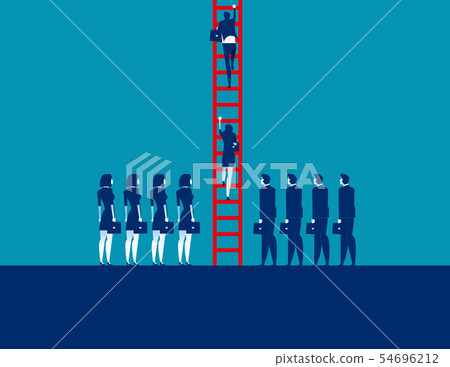 Business people crowd and moving up. Concept 54696212