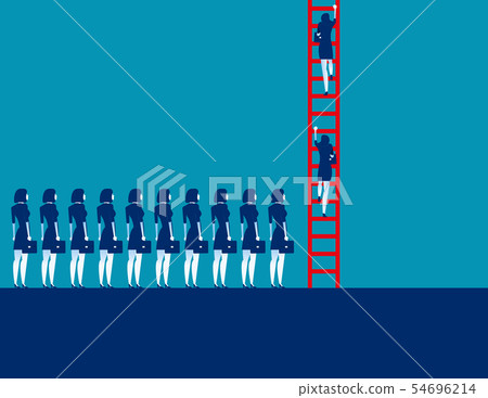 Business people crowd and moving up. Concept Business people crowd and moving up. Concept 54696214