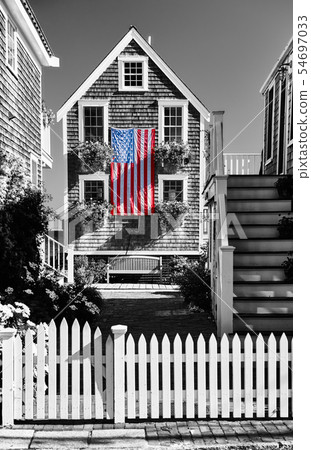 United States flag in Provincetown, Massachusetts 54697033