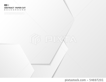 Abstract gradient white hexagonal pattern design - Stock Illustration ...