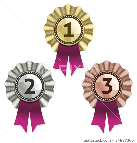 Gold, silver and bronze awards. Vector. eps 10 54697360