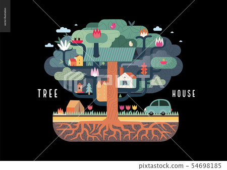 Tree house concept Tree house concept 54698185