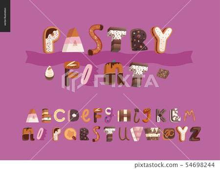 Dessert temptation font Dessert temptation font 54698244