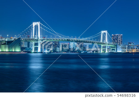 Night view of seaside Tokyo Night view of seaside Tokyo 54698316