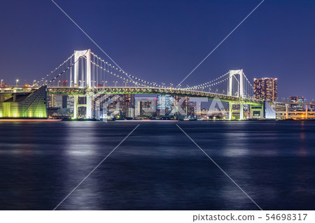 Night view of seaside Tokyo Night view of seaside Tokyo 54698317