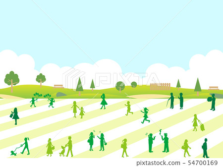 Park person landscape Park person landscape 54700169