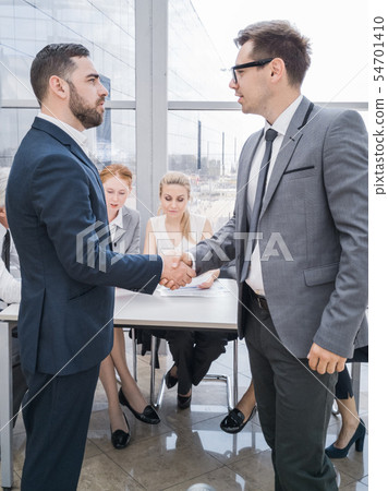 Handshake of business partners 54701410