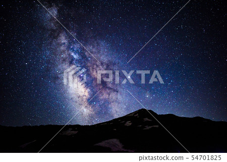 Mt. Chokai和銀河系 Mt. Chokai和銀河系 54701825