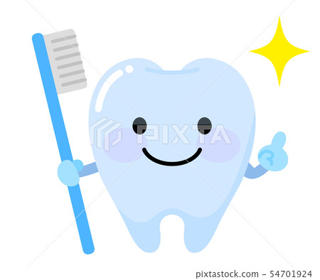 健康的牙齒特徵 54701924