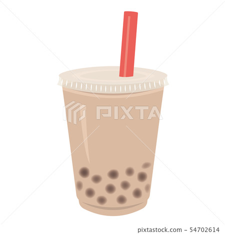 Tapioca milk tea illustration material 54702614