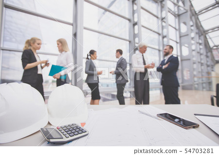 Construction business team 54703281