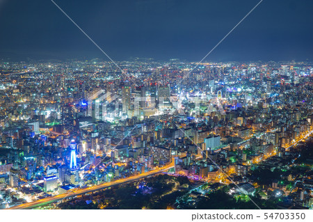 Osaka night view seen from Abeno Harukas 54703350