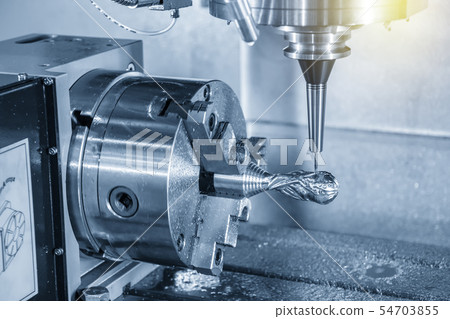 The 4-axis CNC milling machine . The 4-axis CNC milling machine . 54703855