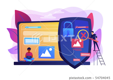 Media content control concept vector illustration 54704045