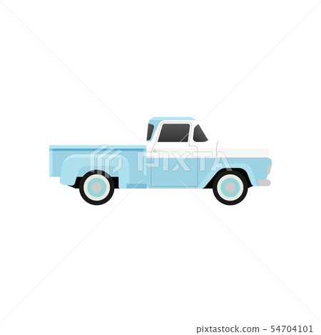 Vintage pickup truck isolate on white background. 54704101