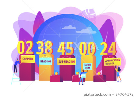 The harmonized system concept vector illustration The harmonized system concept vector illustration 54704172