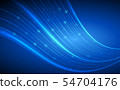 abstract technology curve lines on blue color 54704176
