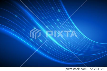 abstract technology curve lines on blue color 54704176