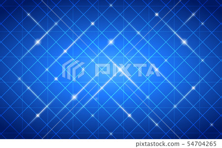 technology grid and glowing glitter on blue color 54704265