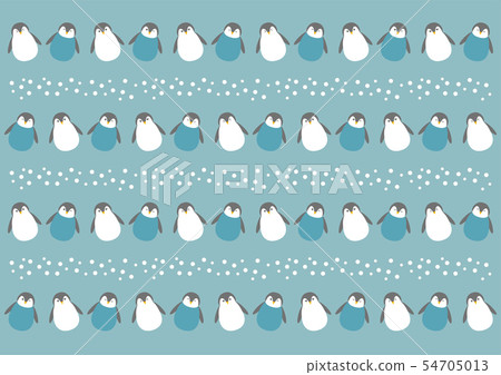 企鵝和雪例證背景樣式 54705013