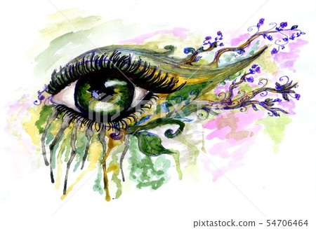 Watercolor Eye Watercolor Eye 54706464