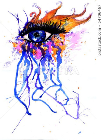 Watercolor Eye Watercolor Eye 54706467