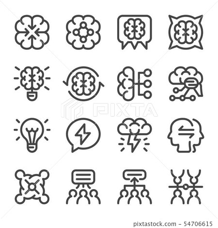 brainstorm icon set brainstorm icon set 54706615