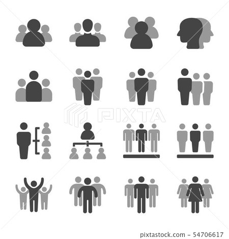 people and group icon set people and group icon set 54706617
