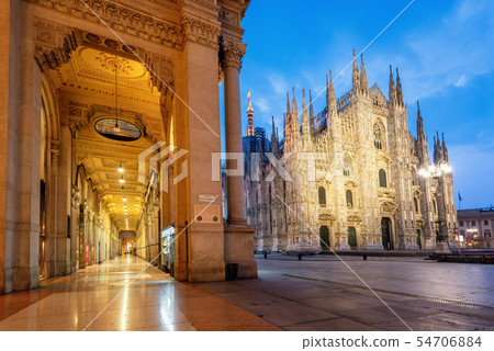 Milan city, Duomo Cathedral and Galleria, Italy 54706884