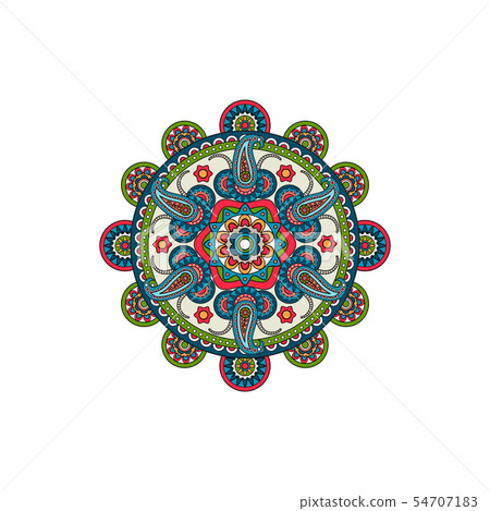 Decorative mandala ornament rosette Decorative mandala ornament rosette 54707183