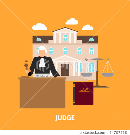 Law concept with judge 54707318