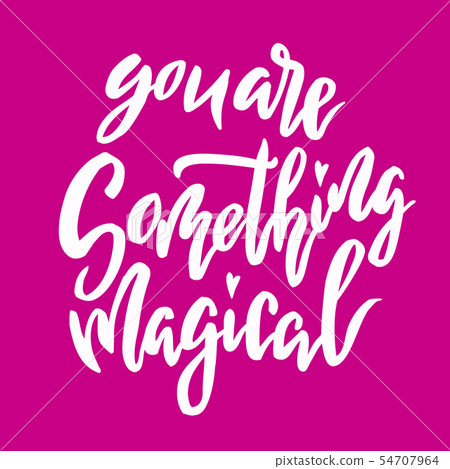 Baby nursery handwritten lettering 54707964