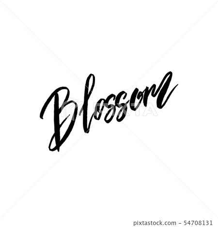 Blossom spring concept lettering 54708131