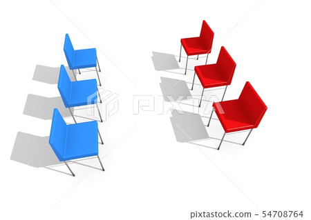 椅子（襯裡椅子白色背景） 54708764