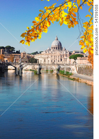 St. Peter's cathedral over bridge 54709308