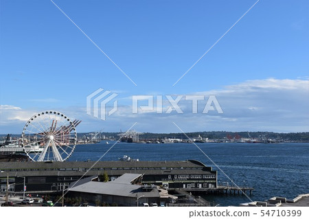Seattle Elliott Bay harbor scenery Seattle Elliott Bay harbor scenery 54710399