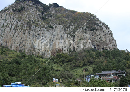 Sanbangsan, temple, Buddhist image, cliff, rock, promenade, 54713076