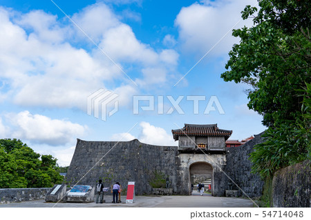 Okinawa Shuri Castle The first main entrance welcome party gate 54714048