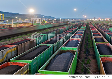 train coal mining export shipment 54715506