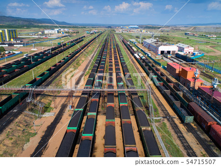 train coal mining export shipment 54715507