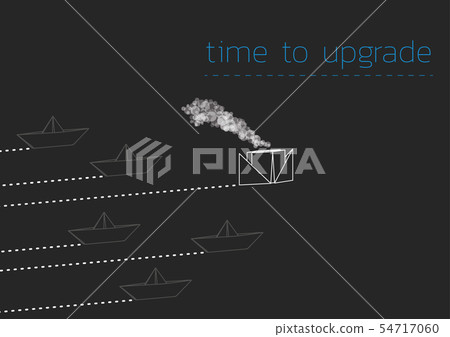 time to upgrade with a folded paper boat time to upgrade with a folded paper boat 54717060