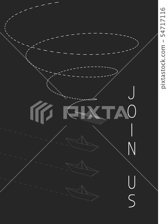 join us with a folded paper boat. join us with a folded paper boat. 54717116