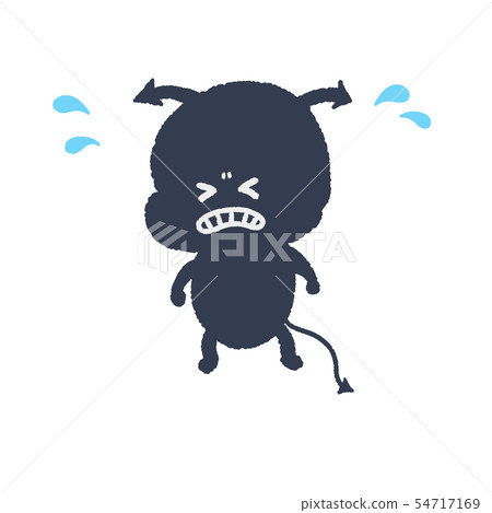 Weak bacillus whole body hand drawn style illustration 54717169