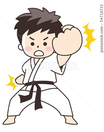 Karate house man 54718733