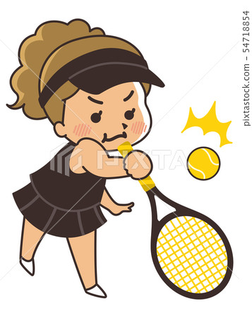 A woman of tennis player 54718854