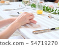 婚禮上的桌子照片（手） 54719270