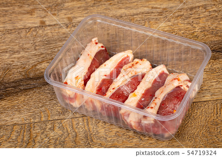 Raw lamb meat 54719324