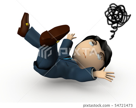 跌倒事故的商人 54721473